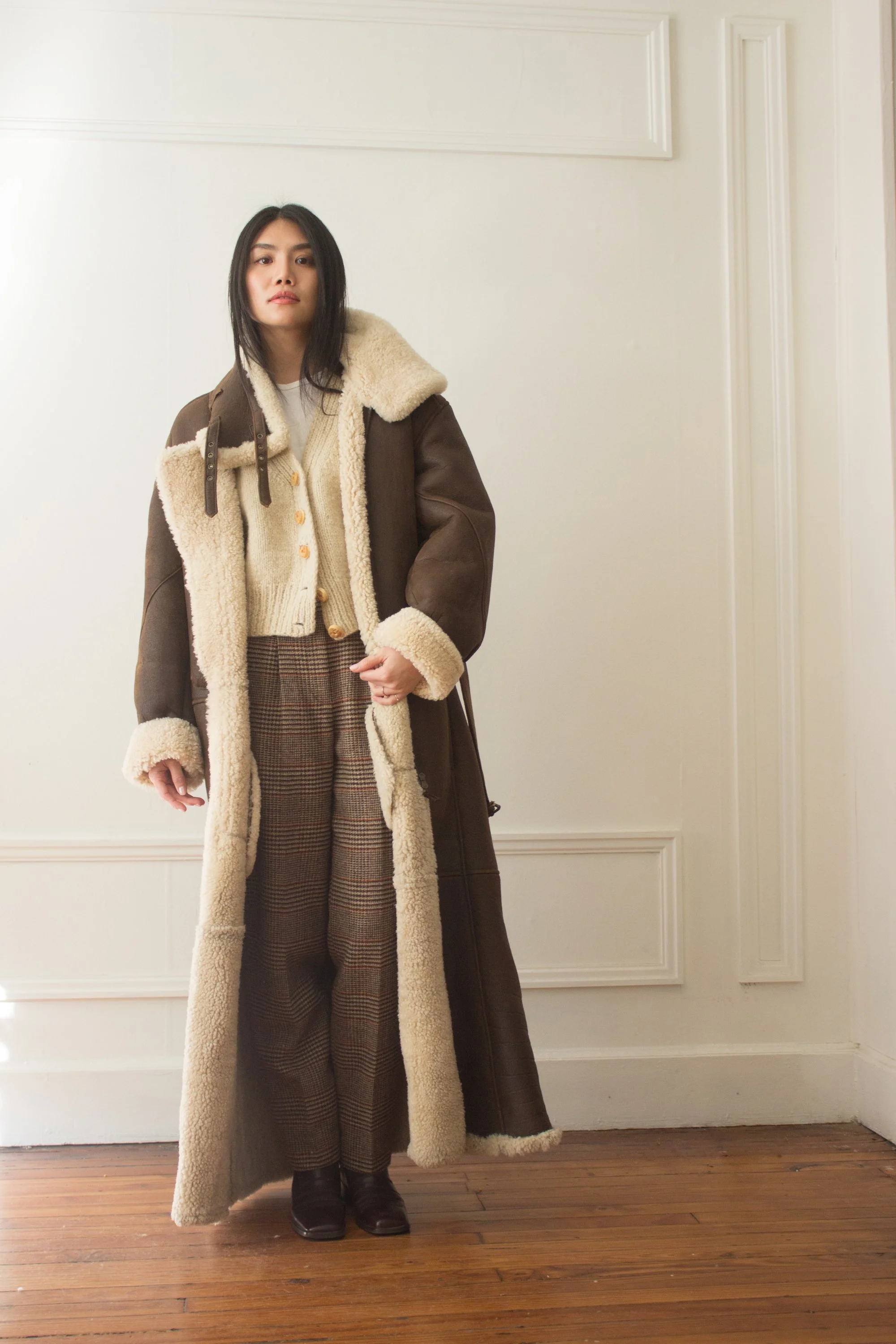 1990s Ralph Lauren Collection Shearling Aviator Coat — Wayward